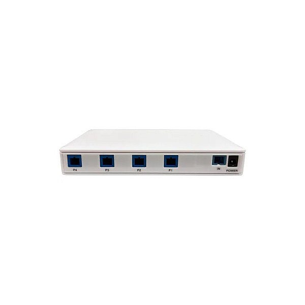 Divisor Fibra Óptico Hub 4 Portas V1804P SC/Upc