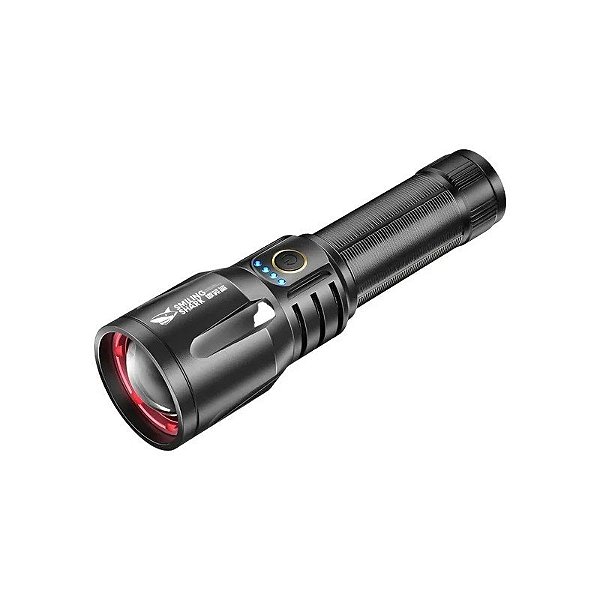 Lanterna LED Smiling Shark SD-7008 10000 Lúmens - Preto