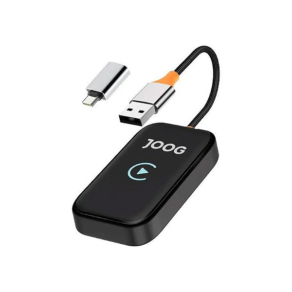 Adaptador Automotivo Wireless Carplay Joog JG-CP12 Bluetooth Wi-Fi 0.75W - Preto