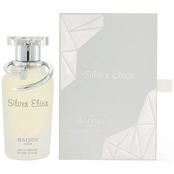Perfume Maison Asrar Silver Elixir EDP 110mL - Unissex
