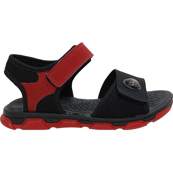 Sandália Infantil Klin 298035000-010809 - Preto/Vermelho