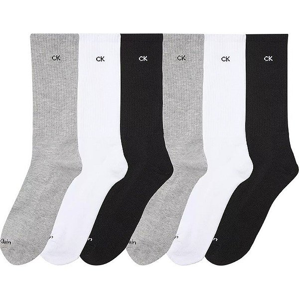 Meias Calvin Klein CKM213CR050003 - Masculina (6 Pares)