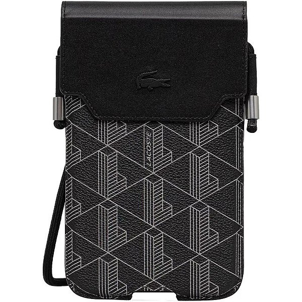Bolsa Universal Lacoste Crossbody Petit Piqué Preta