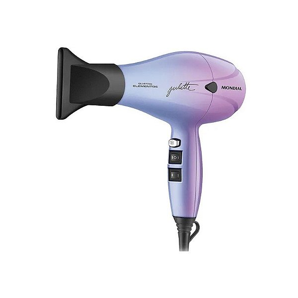 Secador de Cabelo Mondial BY Juliette SCP-JU-03 2000 W 110V - Rosa/Azul