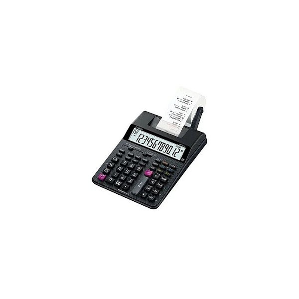 Calculadora com Bobina Casio HR-100RC 12 Dígitos - Preto