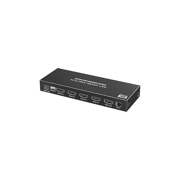 Chaveador HDMI Edid 4X1 8K 60HZ Micro USB IU1841 Iuron