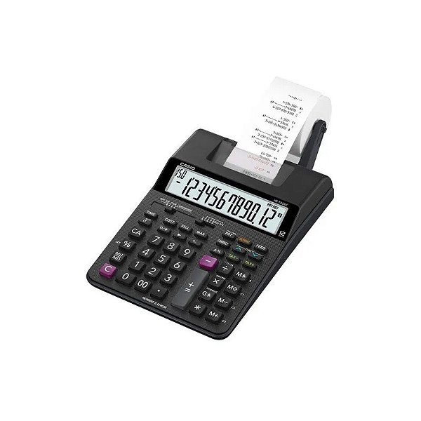 Calculadora Casio HR-100RC-BK-DC com Bobina Preta