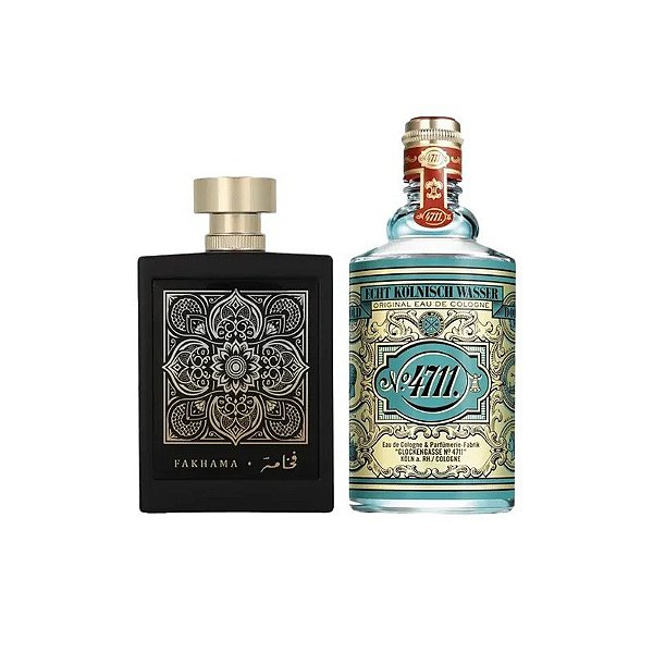 Kit Perfume Unissex Assala Prime Fakhama + Colônia 4711 100ML