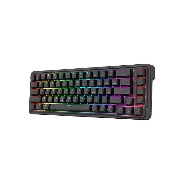 Teclado Gamer Mecânico Redragon Nova K709 65% RGB USB-C Switch Dragon Chant Linear Preto