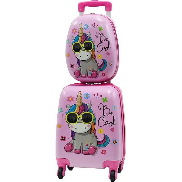Estojo + Mochila Infantil Resena Be Cool