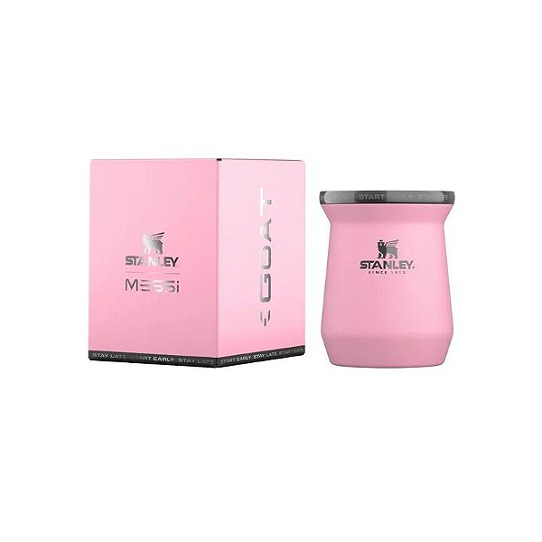 Caneca Cuia Stanley × Messi The Stay Chill Mate 236ML - Rosa Goat