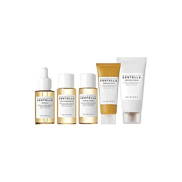 Kit de Viagem SKIN1004 Madagascar Centella Cuidado Facial 5 Peças