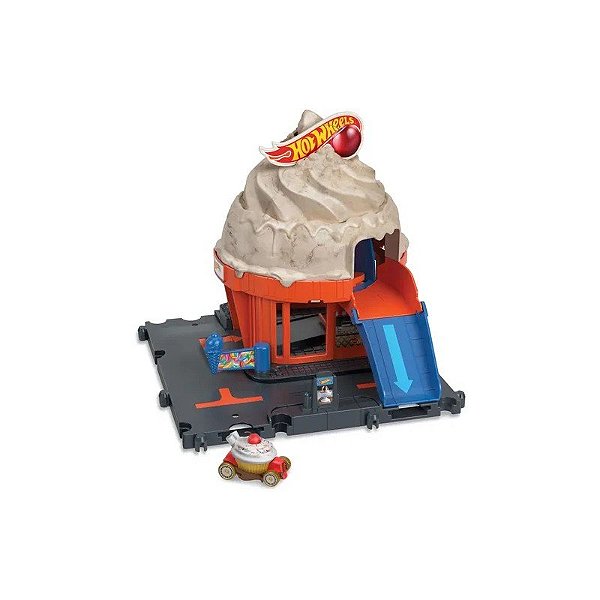 Pista Hot Wheels HKX38 Loja de Sorvetes