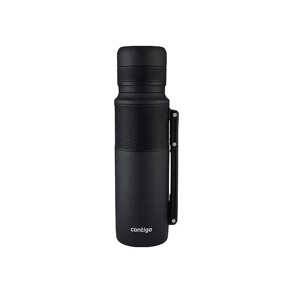 Garrafa Térmica Contigo Thermal Bottle com Alça Black Matte Preto 1,1 L