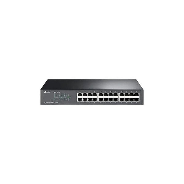 Hub Switch TP-Link 24 Portas TL-SF1024D 10/100 Montável em Rack