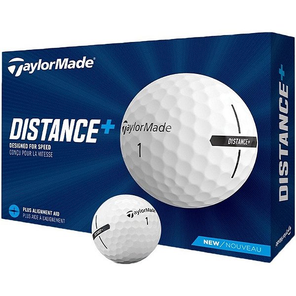 Jogo de Bolas de Golfe TaylorMade Distance+ N9183801 (12 Unidades)