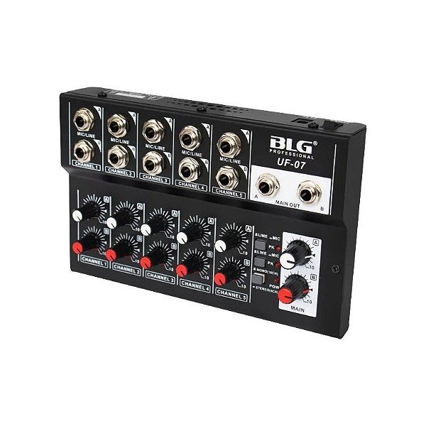 Mesa de Som BLG Mixer UF-07 Mini - 110-240V/50-60Hz