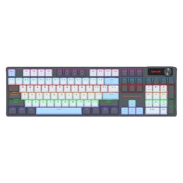 Teclado Gamer Mecânico Redragon Caesura K718GB-R (Inglês - com fio)