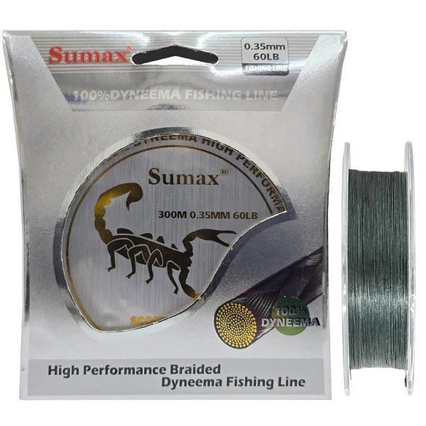 Linha Multifilamento Sumax Scorpion Braid X8 0,35mm 60lb 300m