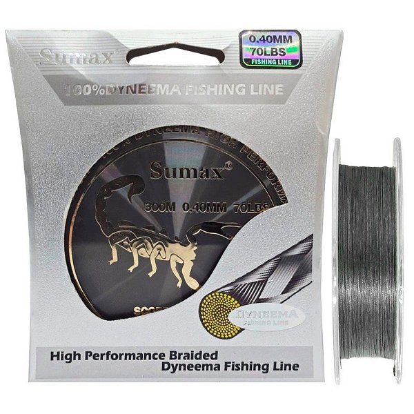 Linha Multifilamento Sumax Scorpion Braid X8 0,40mm 70lb 300m