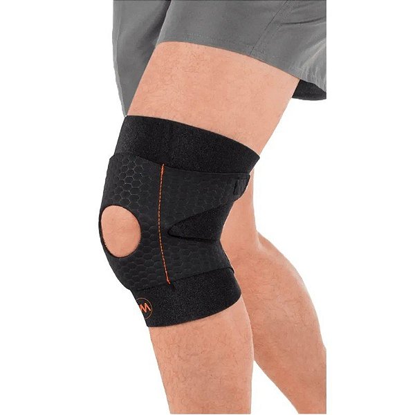 Joelheira Aberta com Reforço Rotuliano Medivaric O742P0004 - Preto