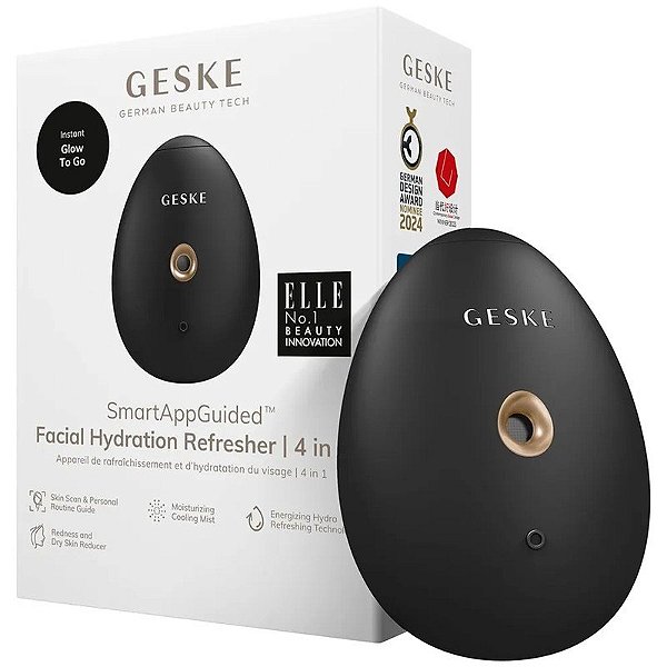 Umidificador Facial GESKE Hidratação Refrescante 4 em 1 - Cinza