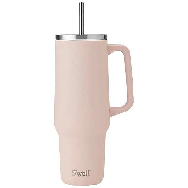 Garrafa Térmica com Canudo S'well Tumbler XL 1180ml - Sal do Himalaia