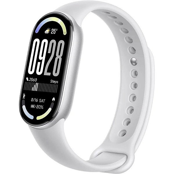 Pulseira Xiaomi Smart Band 10 M2459B1 - Prata Glacial