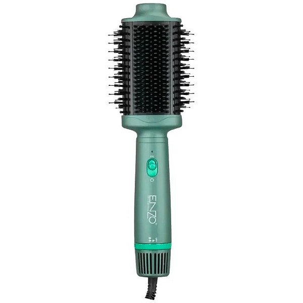 Secador de Cabelo Escova Enzo EN-4110 1500W 220V - Verde