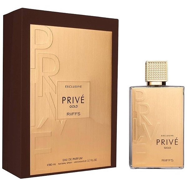 Perfume Riiffs Exclusive Prive Gold EDP 80mL - Masculino