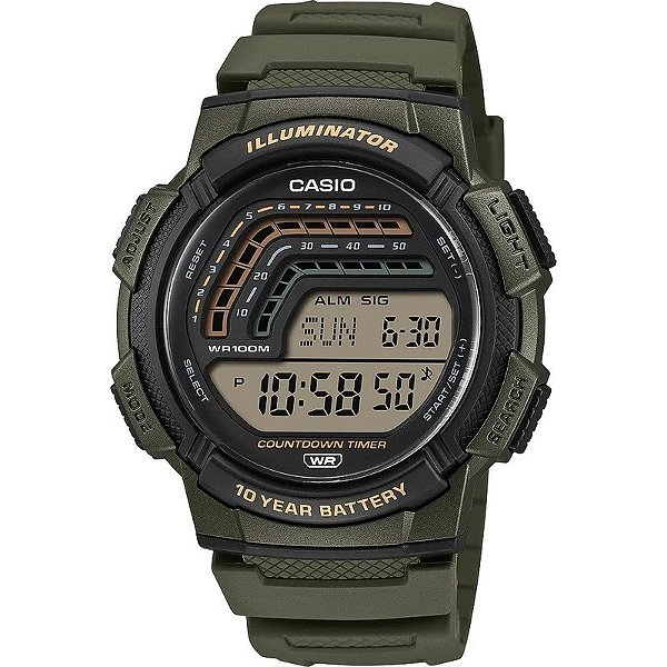 Relógio Casio Digital WS-1800-3AVDF - Masculino