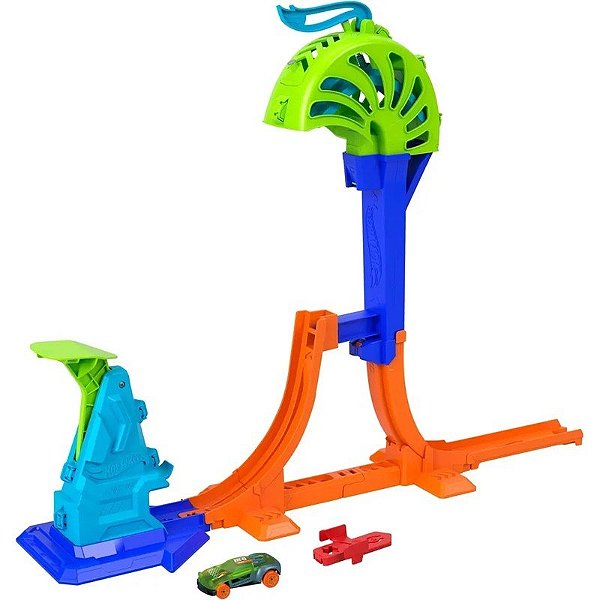 Lançador de Corrida e Pista Radical Hot Wheels Power Launch Champion - Mattel JLM90