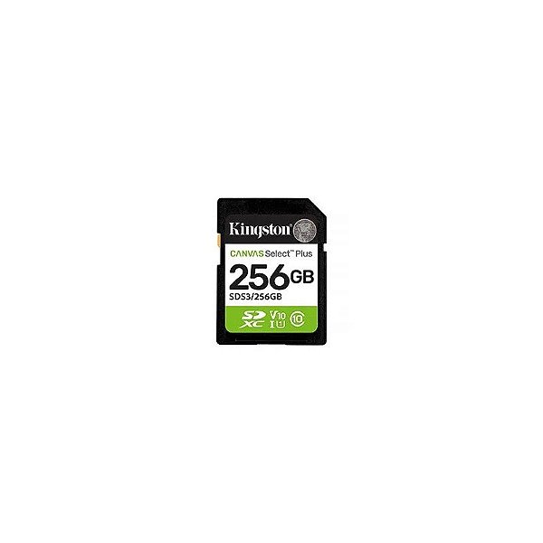 Cartão de Memória SD Kingston Canvas Select Plus C10 256GB - SDS3/256GB