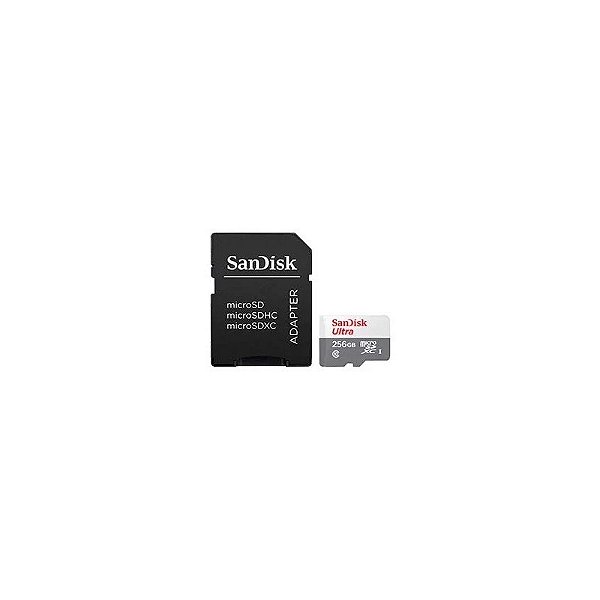 Cartão de Memória Micro SD Sandisk Ultra 256GB Classe 10 - SDSQUNR-256G-GN6TA