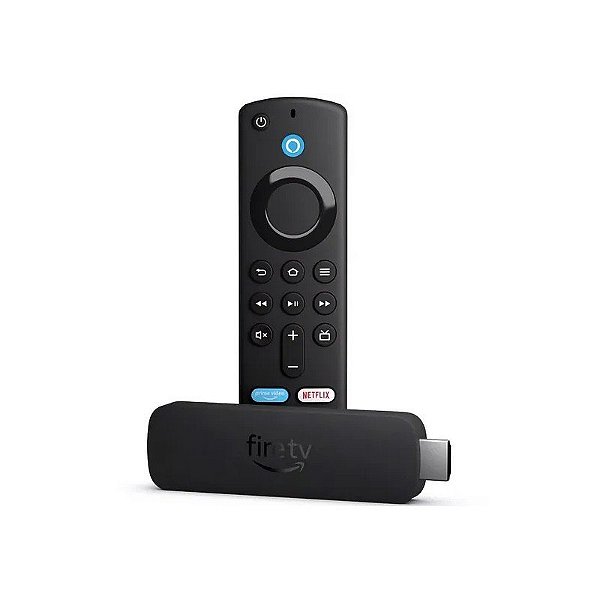 Adaptador Multimídia Amazon Fire Stick - 4K - Wi-Fi/Bluetooth - 2ª Geração - Preto