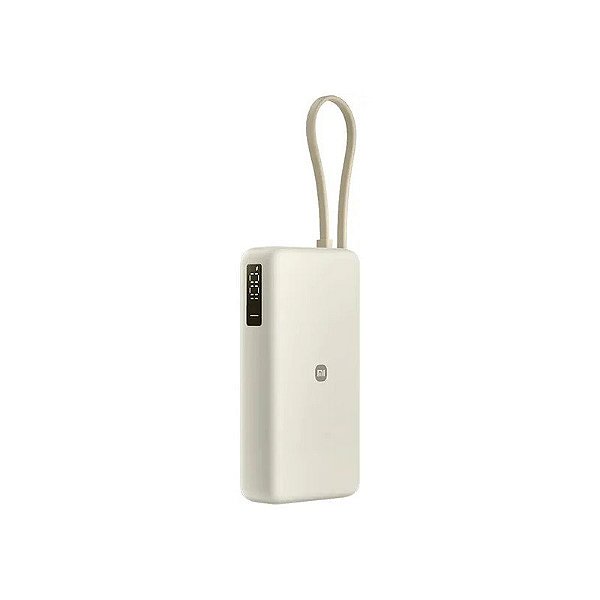 Carregador Portátil Xiaomi PB2067 - 67W - 20000mAh - com Cabo USB-C - Bege