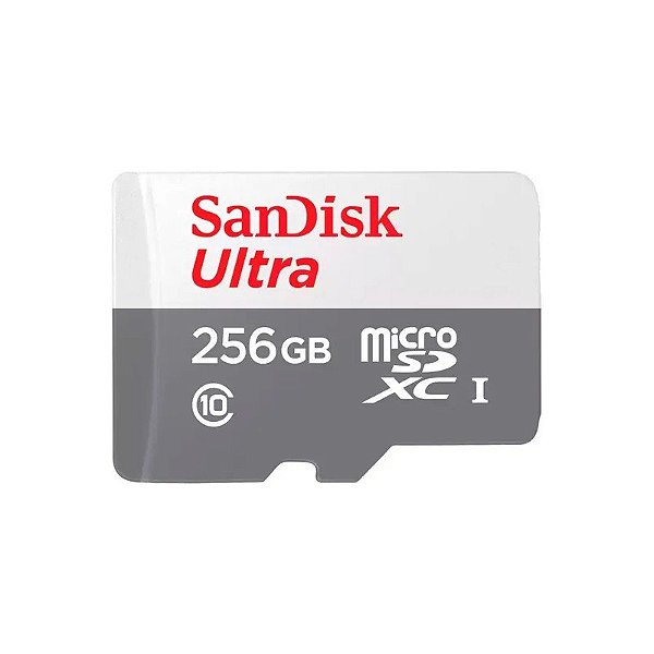 Cartão de Memória Sandisk Ultra Micro SDXC 256GB 100MB/s - SDSQUNR-256G-GN6TA