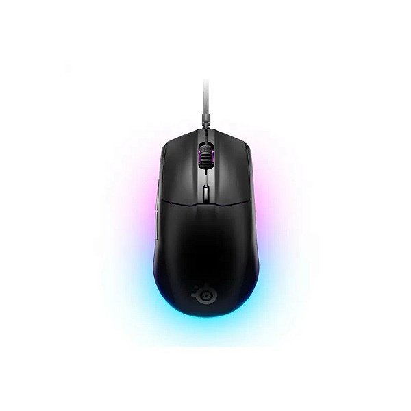 Mouse Steelseries Rival 3 Geração 2 RGB Com Fio Preto Rival 3 Geração 2