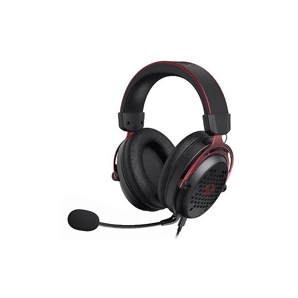 Fone de Ouvido Gamer Headset Redragon Diomedes H386 - com Fio - Preto