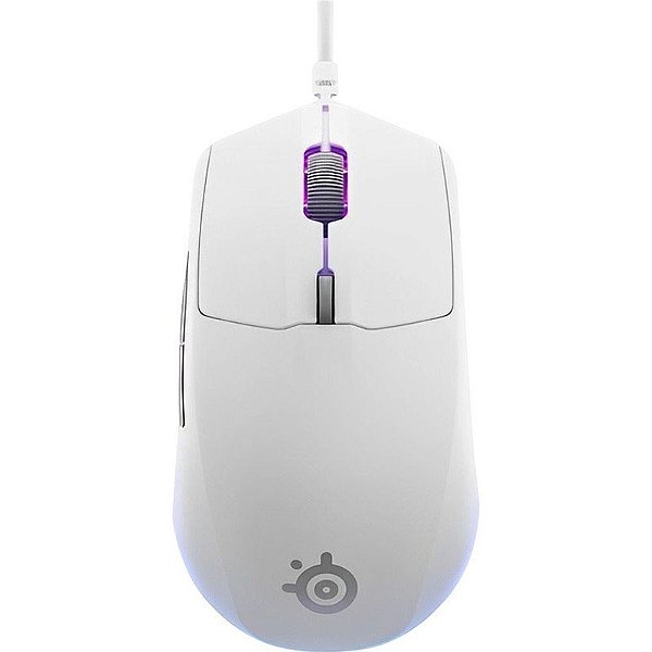 Mouse Gamer SteelSeries Rival 3 Gen 2 RGB 62703 - Branco (Com Fio)