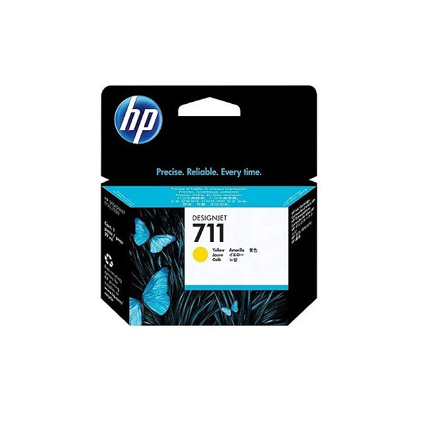 Cartucho HP 711 (CZ132A) Amarelo T120
