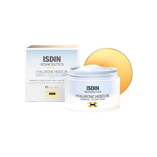 Creme facial hidratante Isdin Isdinceutics Hyaluronic para pele normal a seca - 50g