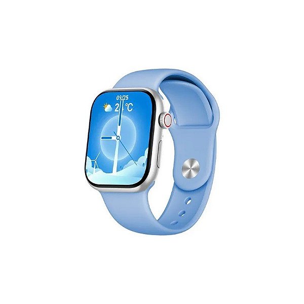 Smartwatch FTX FTXA10P-SVLB - Bluetooth - Prata e Azul Claro