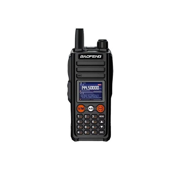 Walkie Talkie Baofeng UV-27 - Banda Dupla - 10W - 999 Canais - Preto