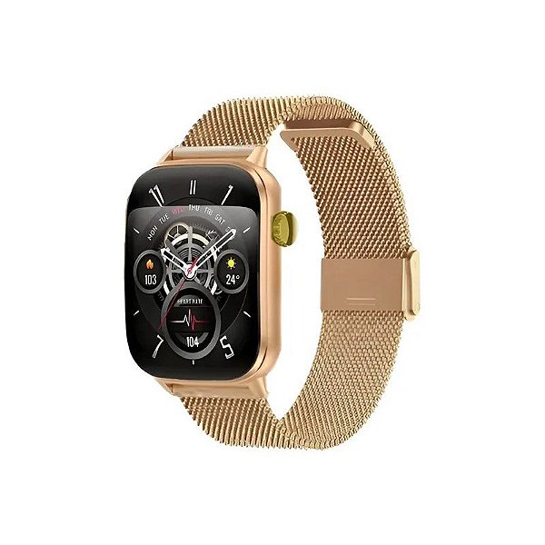 Smartwatch G-Tide S6 Pro Bluetooth Pulseira Extra Dourado