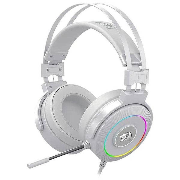 Headset Gamer Redragon Lamia 2 H320W-RGB USB Branco com Suporte