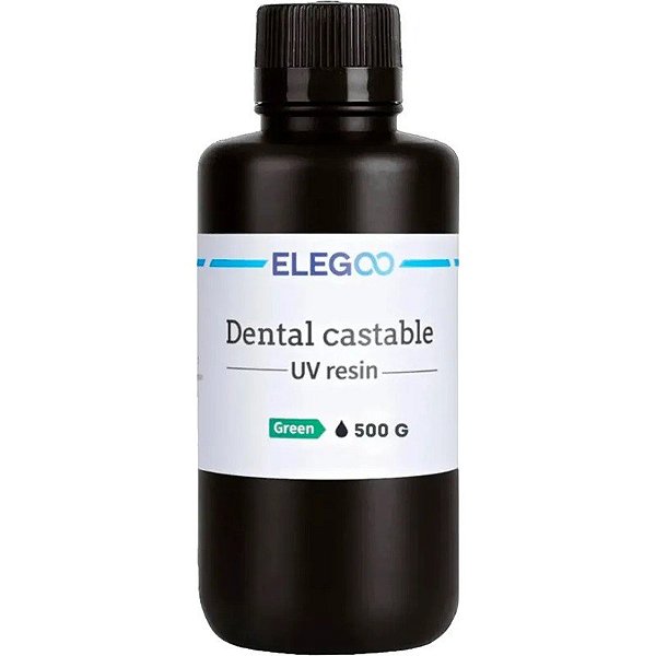 Resina UV para impressora 3D Elegoo Dental Costable 500g - Verde