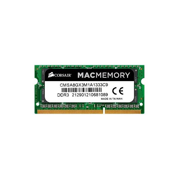 Memória RAM Corsair Valueselect 8GB DDR3 1600MT/s para Notebook - CMSA8GX3M1A1333C9