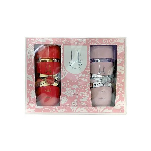 Kit Perfume Feminino Lattafa Yara Edp 100 ML + Perfume Yara Candy Edp 100 ML