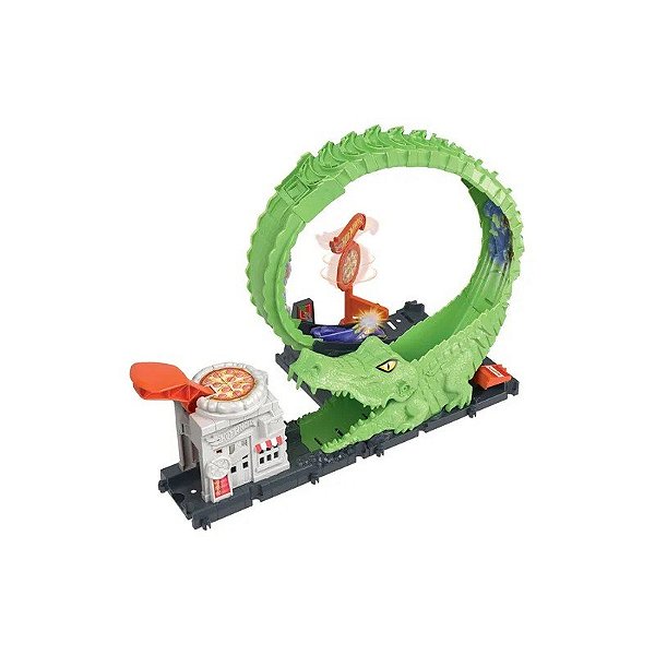 Pista Hot Wheels Ataque do Crocodilo